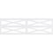 Ekena Millwork Set of Four Panels for 94 1/2"W x 28 1/4"H Farmhouse Fence Fretwork Wainscot Wall Paneling WPKP14X01X47FHF - alternate 4